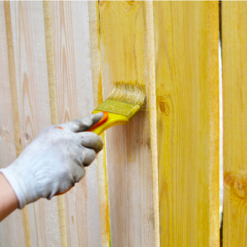 how to paint a fence
