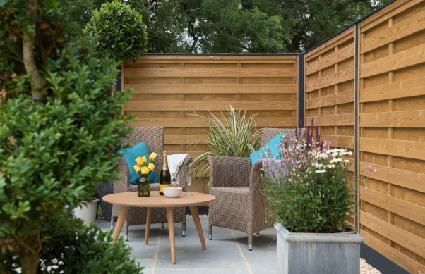 Wooden fence with Durapost fence posts