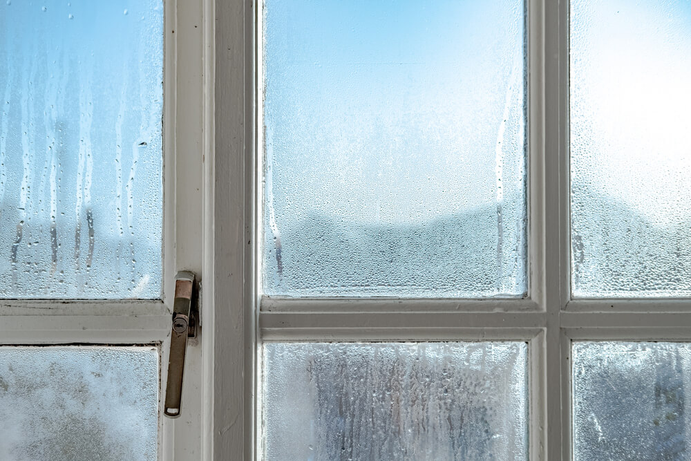 Draught-proof your windows and doors. Condensation on windows.