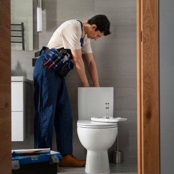 how to install a toilet