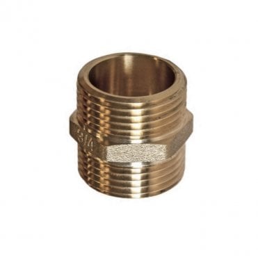 1/4" Threaded Brass Nipple