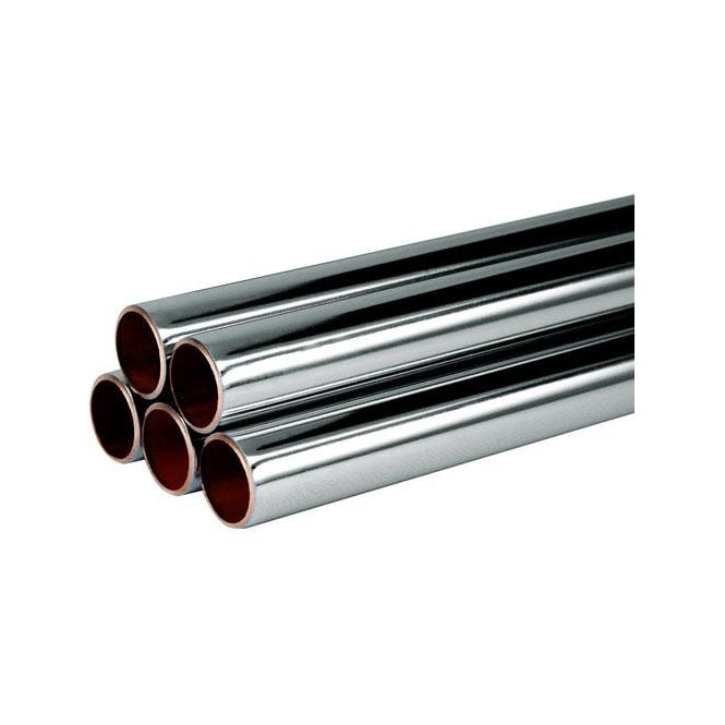 15mm Chrome Copper Tube 1m Length