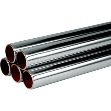 15mm Chrome Copper Tube 1m Length