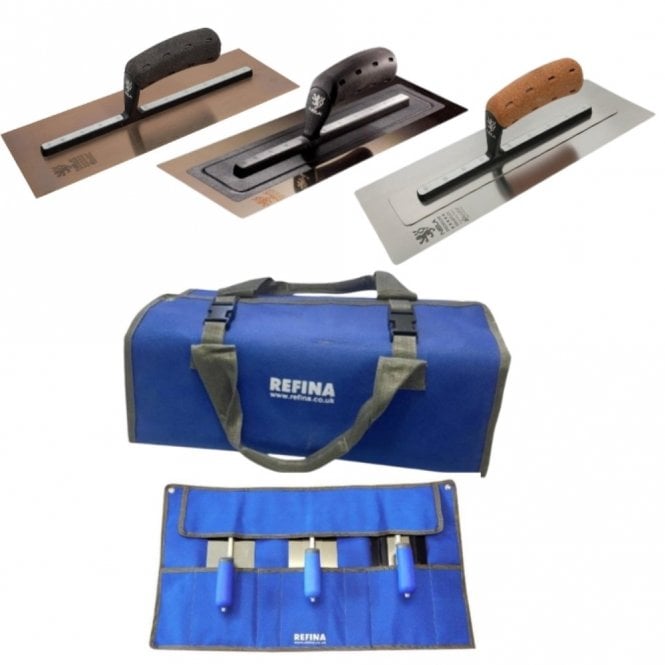 Nela 18″ Plastering Tools Kit with Trowels, including Black Edition & Mediflex 