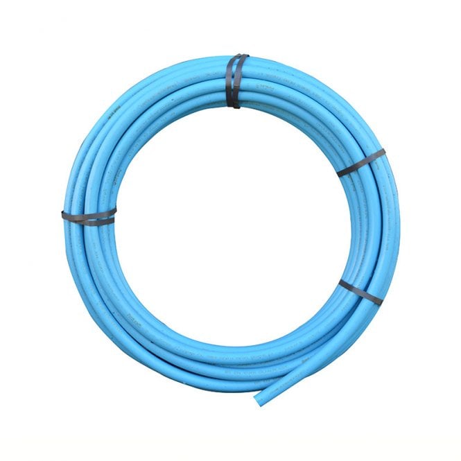 25mm x 50m Coil Blue MDPE Water Pipe