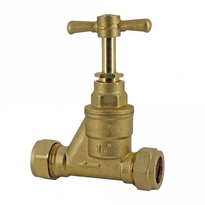28mm Brass Compression Stop Cock