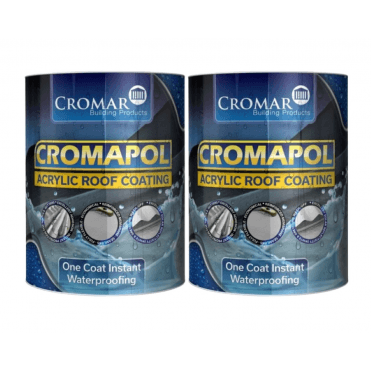 2x 5kg Opaque Cromapol Acrylic Roof Coating