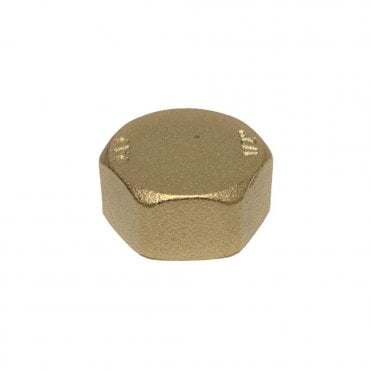 3/4" Brass Blanking Cap