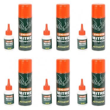 50G Evo-Stik 2-Part Mitre Adhesive Box of 6