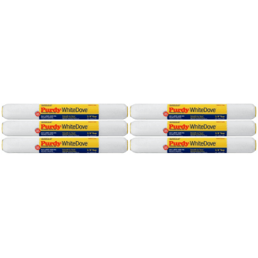 6x Purdy White Dove Sleeve 457 x 10mm (18" x 3/8")