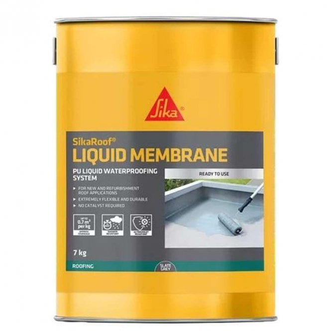 Sika 7kg SikaRoof Slate Grey Liquid Membrane