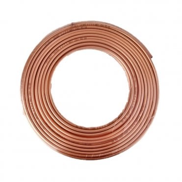 8mm x 10m Copper Pipe Coil Plain