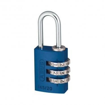 145/20 Blue Combination Aluminium Padlock 46568