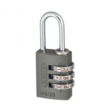 145/20 Titanium Combination Aluminium Padlock 46576