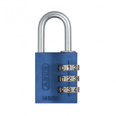 145/30 Blue Combination Aluminium Padlock 46577