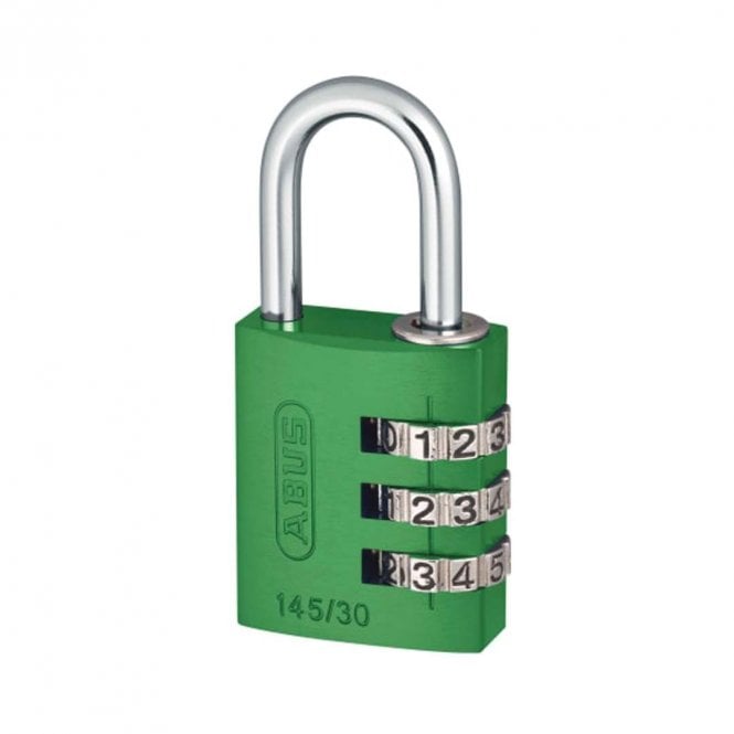 ABUS 145/30 green Combination Aluminium Padlock 46580