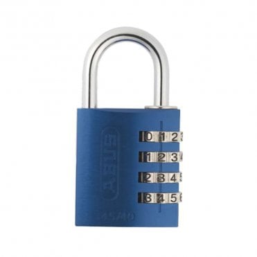 145/40 Blue Combination Aluminium Padlock 49523