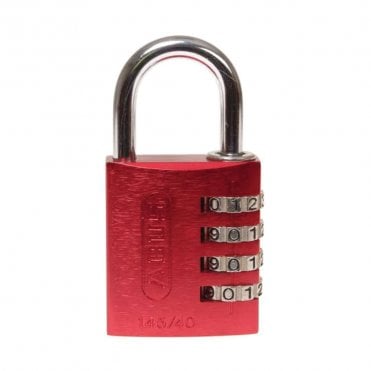 145/40 Red Combination Aluminium Padlock 48829