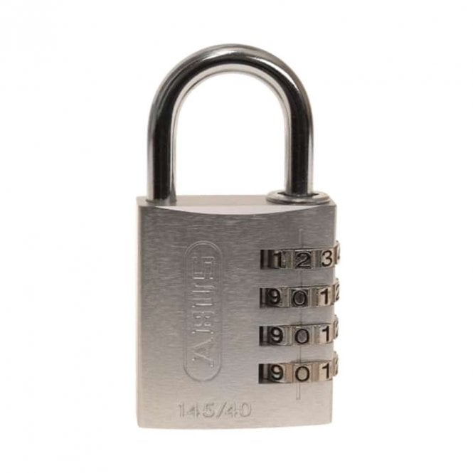 ABUS 145/40 Silver Combination Aluminium Padlock 49543