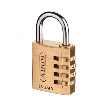 165/40 Brass Combi Padlock (Card) 32163