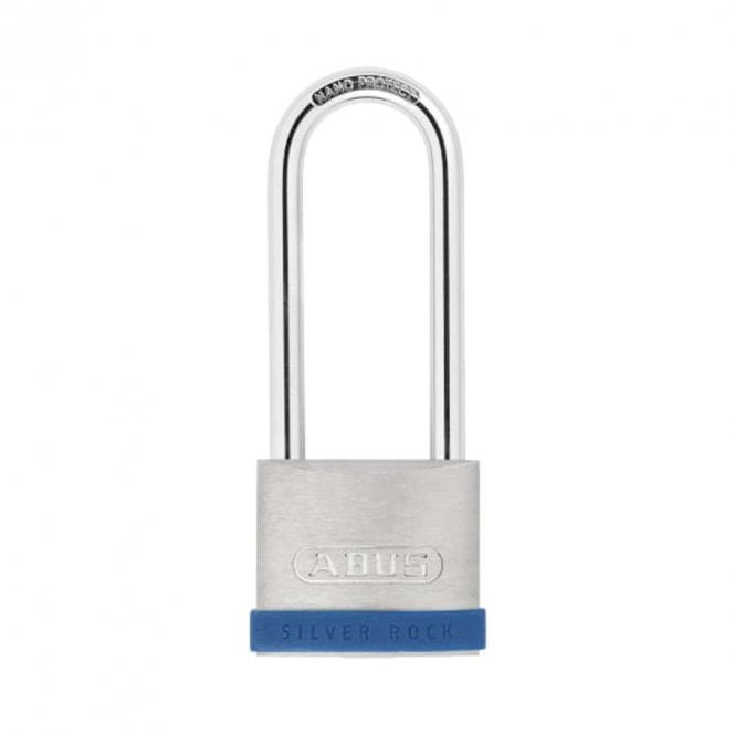ABUS 50mm Silver Rock 5 Padlock 80mm Shackle