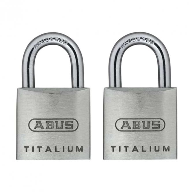ABUS 64Ti/20 Titalium Padlock Carded Twin