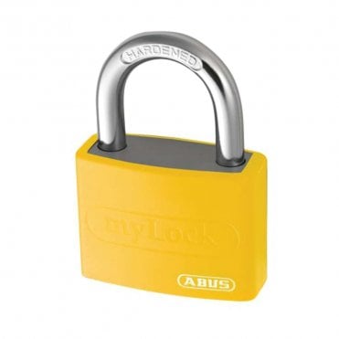 T65Al/40 Yellow Combination Aluminium Padlock 50032