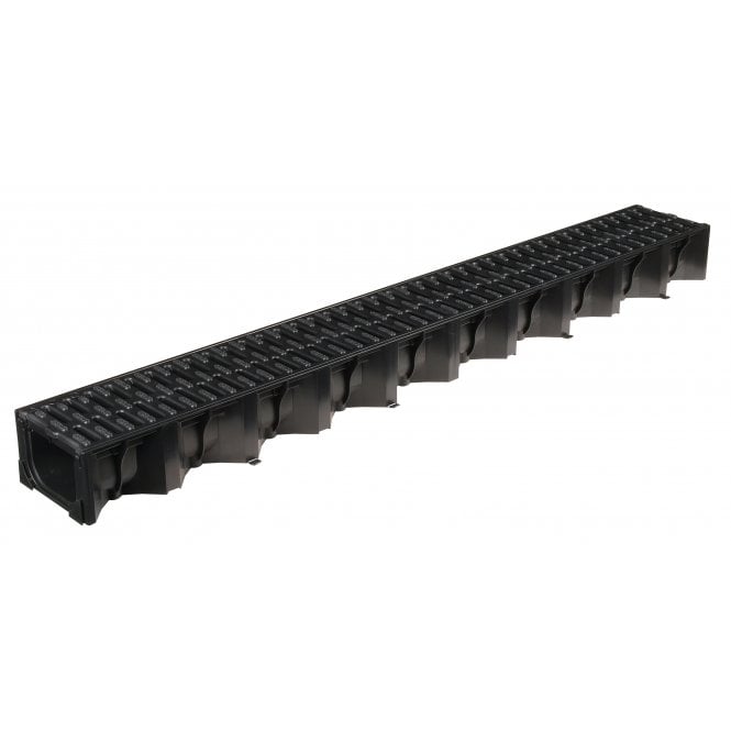 Aco 1000mm Black Plastic HexDrain Surface Water Drainage Channel A15