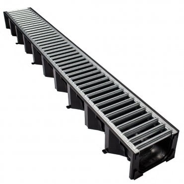 1000mm HexDrain High Strength Drainage Channel with Galvanized Steel Grating