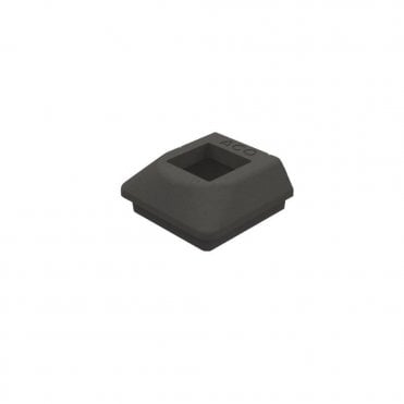 Hexdrain 65mm Black Square Connection Downpipe Connector