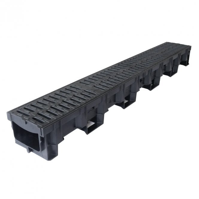 Aco HexDrain B125 Channel with 2 Heelguard Grate