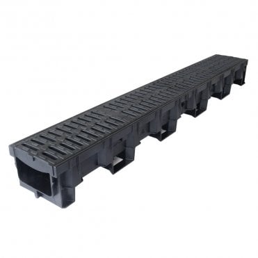 HexDrain B125 Channel with 2 Heelguard Grate