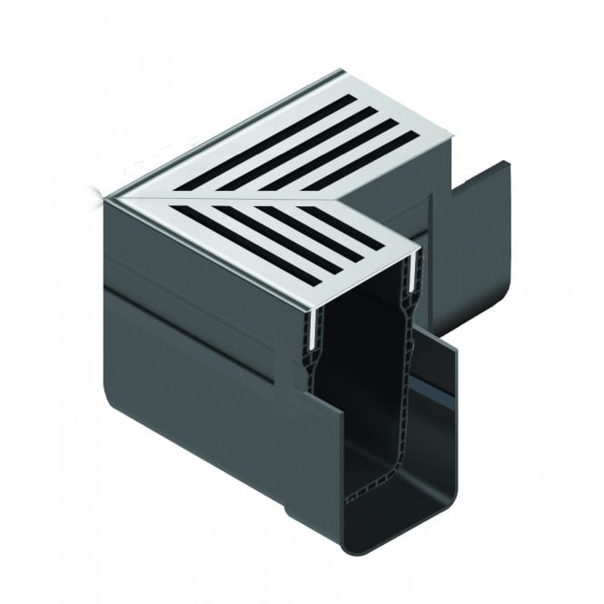 Aco Slimline Threshold Channel Drain Corner Unit