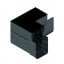 Slimline Threshold Channel Drain Corner Unit - Black Grate