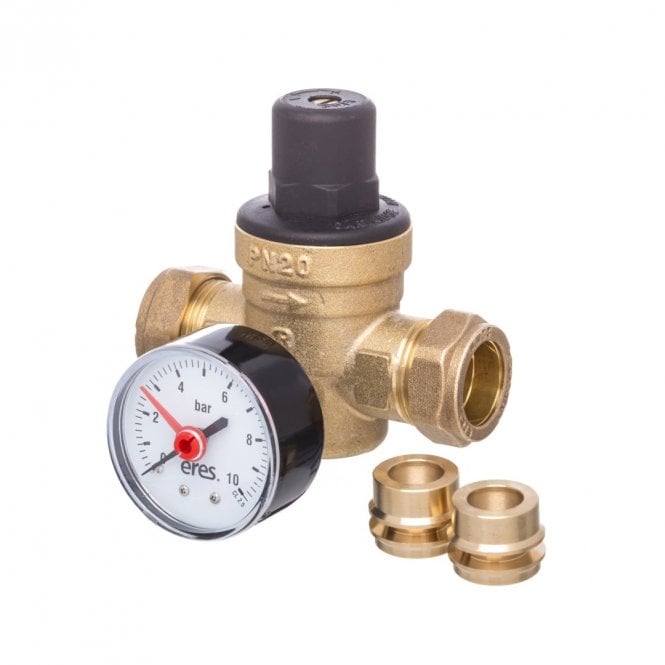 Altecnic Pressure Reducing Valve & Gauge 15mm & 22mm - ER-PRV1522