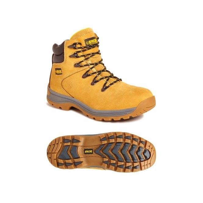 Apache AP314CM Wheat Nubuck Water Resistant Safety Hiker Boot