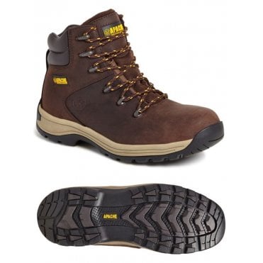 AP315CM Brown Nubuck Water Resistant Safety Hiker Boot