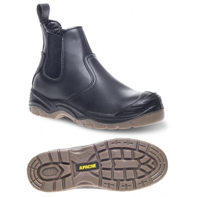 Apache AP714SM Black Safety Dealer Boot