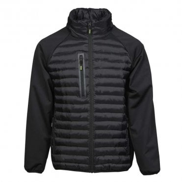 Ashcroft Black Hybrid Jacket with Foldaway Hood