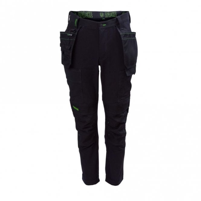 Apache Calgary Black 4 Way Stretch Trouser