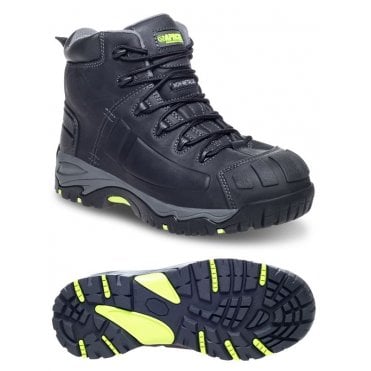 Mercury Black Non-Metallic Waterproof Safety Boot
