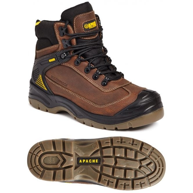 Apache Ranger Waterproof Leather Safety Boots