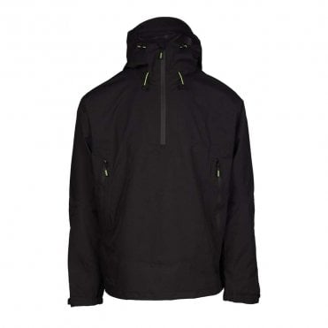 White Rock Black Lightweight 1/4 Zip Rain Jacket