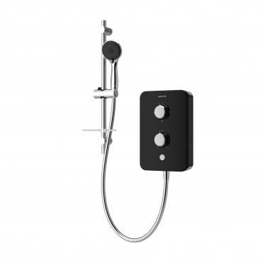 E2 Black 9.5kW Multi-Fit Electric Shower & Multi-Function Handset