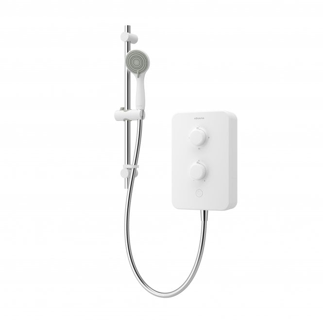 Aqualisa E2 White 9.5kW Multi-Fit Electric Shower & Multi-Function Handset