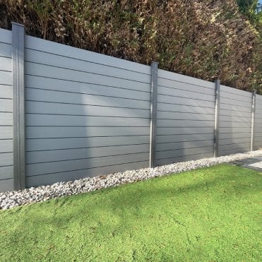 1200mm Light Grey Composite Fence Panel Kit