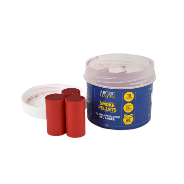 Red Encapsulated Smoke Pellets Tub of 10 (8g)