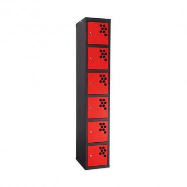 PowerStation 6 Locker Battery Charging Station - Key Cam Lock