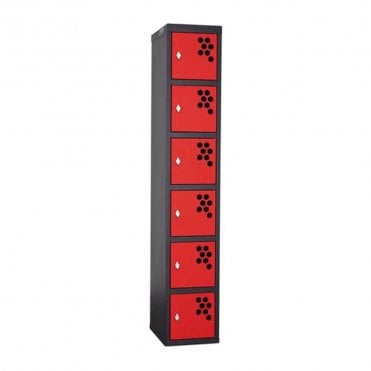 PowerStation 6 Locker Battery Charging Station - Padlock Cam Lock
