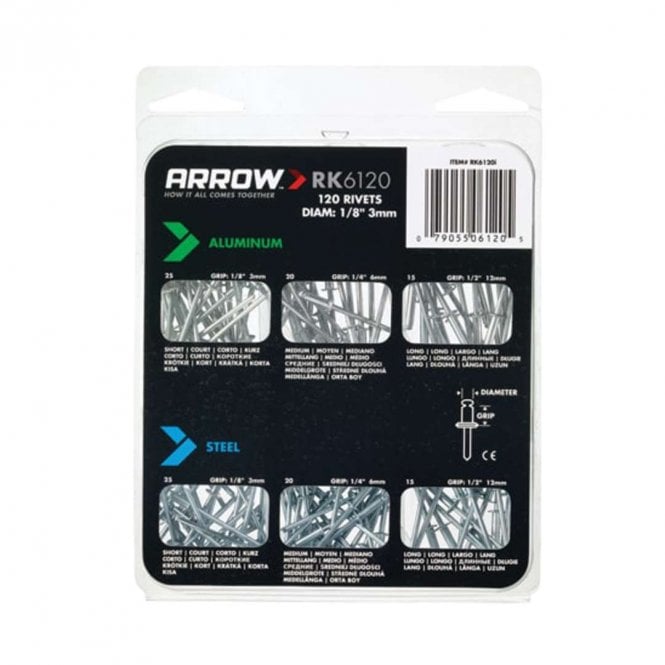 Arrow Multi Rivet Pack
